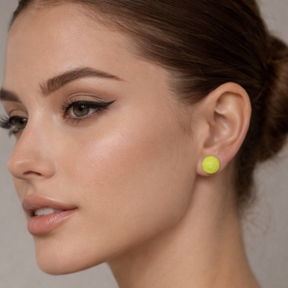 Clover Yellow Stud Earrings